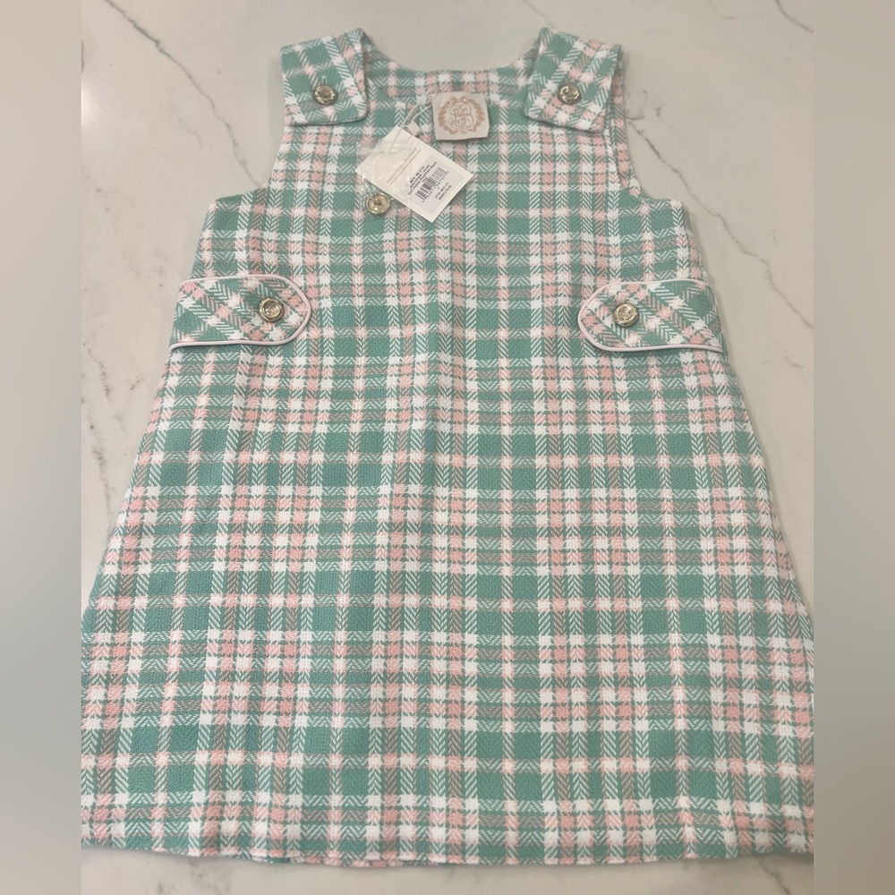 NWT Beaufort Bonnet Company Putney Plaid Dress, sz 7